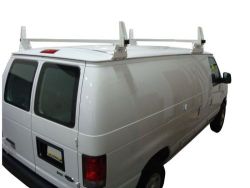 Chevy Express: 2 Bar Aluminum Ladder Utility Rack - Click Image to Close