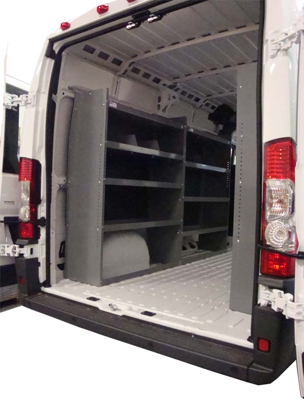 Ford Transit Full Size Medium and High Roof Shelving Unit - Click Image to Close