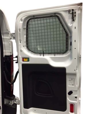 Ford Transit Full Size Van Low Roof 2 Rear Window Safety Screens - Click Image to Close
