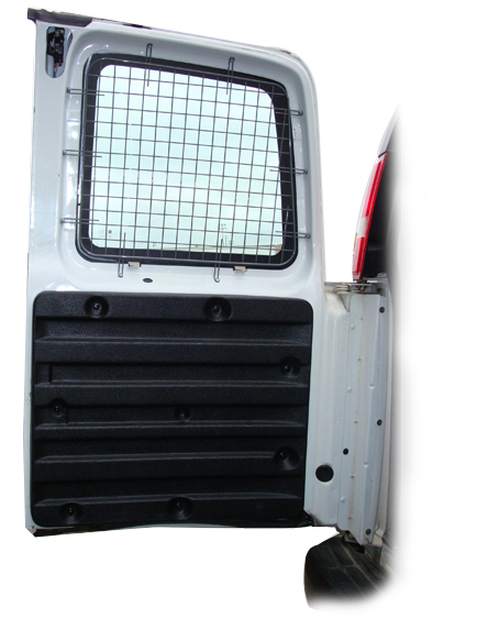 GMC Savana Screens for 2 Rear Hinged Doors - Click Image to Close